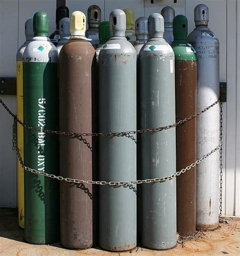 Storage and use of compressed gas cylinders; whether cylinder is 